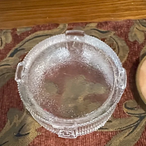 Vintage Floral Glass vanity jar - Picture 3 of 10